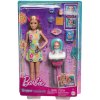 BÁBIKA BARBIE SKIPPER OPATROVATEĽKA + STOLIČKA NA KŔMENIE s bábätkom HTK35