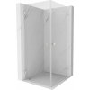 Mexen Lunar-B Duo sprchový kút s otočnými dverami 90 x 90 cm, transparentný, brúsený nikel - 832-090L-090P-97-00