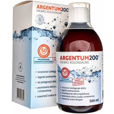 Aura Herbals Argentum 200 koloidné striebro 50 ppm 500 ml