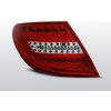 TUNING-TEC Zadné svetlá diódové, MERCEDES C-KLASSE W204 SEDAN, 2007-2010, ČERVENÁ BIELY LED BAR