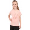 Dievčenské bavlnené tričko KILPI, MALGA oranžová,lososová 110