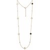 Oliver Weber Luxusný dlhý náhrdelník s kubickými zirkónmi Delight Freedom 12377G