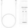 Samsung – dátový kábel Type-C na Type-C, rýchle nabíjanie, 3 A, 1,8 m – biely (blister balenie)