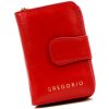 Menšia červená dámska kožená peňaženka Gregorio IT-115
