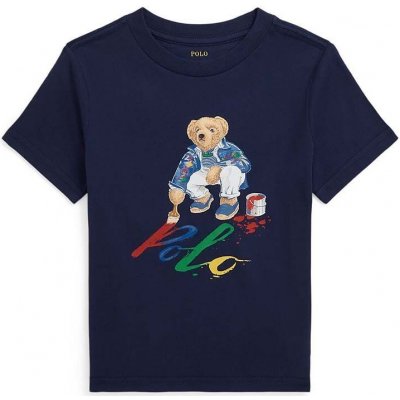Polo Ralph Lauren detské bavlnené tričko 322853828025 čierna