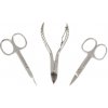 Sada nerezových nechtových nožníc 3 ks