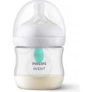 Dojčenská fľaša Avent Natural Response priehľadná fľaša s cumlíkom s ventilom AirFree 125 ml