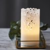 STAR TRADING Vosková LED sviečka Clary White 15 cm