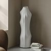 ferm LIVING Stojacia lampa Dea, železo, rúno, biela, výška 140 cm - 1104269281