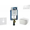 Geberit Kombifix Set predstenovej inštalácie, klozetu Gaia a dosky softclose, tlačidlo Sigma30, biela/chróm SANI15CA3118