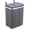 Plastový odpadkový kôš Wenko 12l sivý