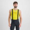 Letné pánske cyklistické funkčné tričko bez rukávov Sportful Pro Baselayer žlté XL