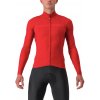 Castelli PRO Thermal MID LS, Pompeian red Veľkosť: 3XL Mierne zateplený dres do prechodného obdobia