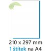 Samolepiaci papier A4 100 ks - etikety