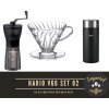 Hario V60-02 Set- čierny (Set produktov HARIO pre prípravu filtrovanej kávy)