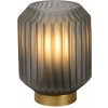 LUCIDE 45595/01/51 SUENO Lampička E14 1x40W saténová šedá, matná zlatá/mosadz