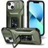 Kryt na iPhone 13 Mini odolný s krytom na fotoaparát zelený