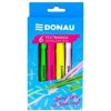 Zvýrazňovač Donau v tvare pera, sada 6 farieb