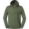 JERZEES 700M ECO PREMIUM / Unisex mikina s kapucňou - military green heather 3XL
