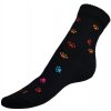 Bellatex veselé ponožky Tlapka P/8233 čierna Veľ. 35-38