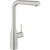Drezová batéria GROHE Essence New s vyťahovacou sprškou supersteel 30270DC0