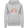 AWDis Hoodie mikina Nápis Rovnosť je krásna šedivá sivá