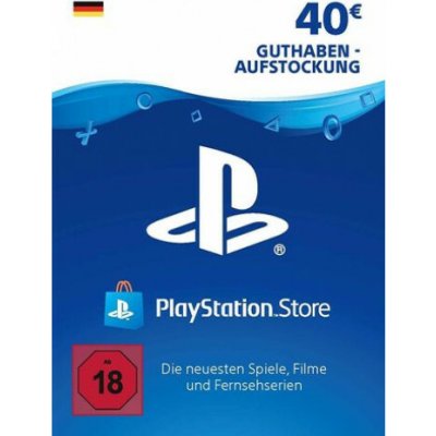 PlayStation predplatená karta 40 € DE