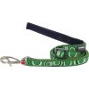Nylonové vodítko Red dingo CIRCADELIC zelené šírka: 20 mm
