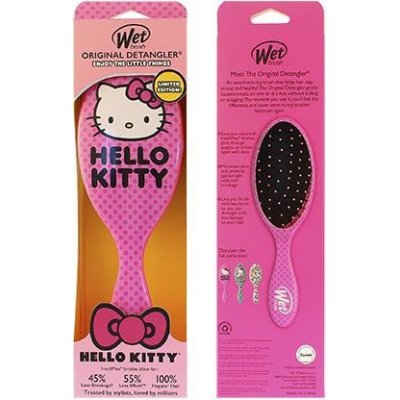 Wet Brush Original Detangler Hello Kitty Face Pink kefa na vlasy