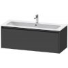 Duravit Ketho.2 - Umývadlová skrinka, 44x121x48 cm, 1 zásuvka, grafit mat K25065049490000
