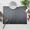 Biante Saténové prestieranie na stôl polyesterový Satén LUX-049 Antracitovo sivé 30x40 cm