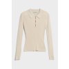 SVETER TRUSSARDI SWEATER POLO NECK VISCOSE BLEND biela XS