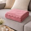 MIABELLA Jemná fleece deka ORNAMENT staroružová Polyester 160x200 cm - možnosť úpravy rozmeru