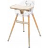 Stolička na kŕmenie Baby Mix Ingrid drevená béžová