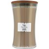 WoodWick Sklo velké/Cashmere vonná sviečka s dreveným knôtom 609,5 g