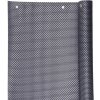 STREND PRO Zástena Polyratan 77 0,9x3 m, UV, 800 g/m2, antracit, tieniaca na balkón, s okami