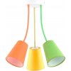 TK Lighting | luster na tyči WIRE COLOUR 3xE27/60W/230V | TK2106