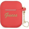Guess AirPods cover Silicone Charm Heart Collection GUA2LSCHSR