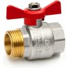 Mosadzný guľový ventil APM 1/4” MF motýľ - PN40