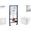 Grohe Rapid SL - Set predstenovej inštalácie, klozetu Arkas I a dosky softclose, tlačidlo Skate Cosmopolitan, chróm SANI11BA1111