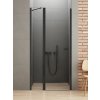 New Trendy New Soleo Black sprchové dvere 100 cm výklopné čierna matná/priehľadné sklo D-0242A