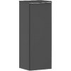 Hansgrohe Xelu Q - Bočná skrinka 40x107x35 cm, 1 dvierka, pánty vľavo, matná sivá/chróm 54128000