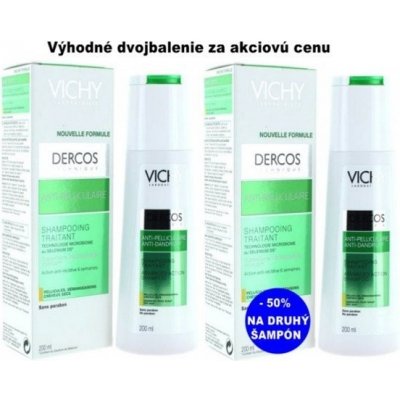 Vichy Dercos šampón lupiny mastné 2 x 200 ml od 19 € - Heureka.sk