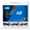 KMC-X 8-93 silver grey 114 links Strieborná