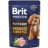 Brit Premium Adult Dog Fillets Gravy Chicken & Green Peas 85 g