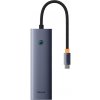 Rozbočovač 6v1 Baseus UltraJoy USB-C na HDMI4K@30Hz+3xUSB 3.0+PD+RJ45 (sivý)