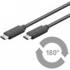 PremiumCord USB-C/male - USB-C/male, černý, 1m ku31cc1bk