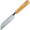 Dellinger Folding Santoku Knife 140 mm Olive Guillotine AUS-10 Sanmai