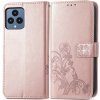 VSETKONAMOBIL ART FLOWERS Peňaženkový kryt T Phone / T Phone 2023 svetloružový 52422