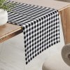 Biante Bavlnený behúň na stôl Sandra SA-060 Čierno-biele kocky 20x140 cm